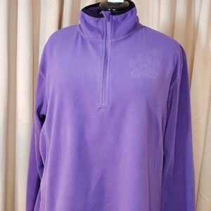 0098. EUC~ The Animal Rescue Site~ XL ~ Lt Fleece Pullover~ W/ Reverse Paw Print